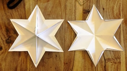 How to make a 3D star containing free downloadable star templates.
