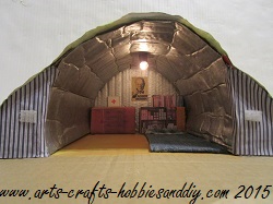 shelter anderson model bomb air shelters crafts wwii raid cardboard arts ww2 war project diy making school models materials projects