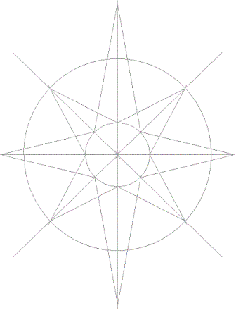 Easy to follow guide on drawing the star of Bethlem.