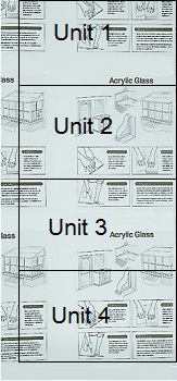 Acrylic secondary glazing sheet