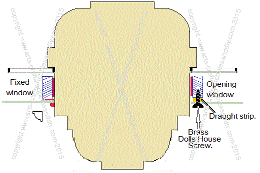 Screw glazing assembly