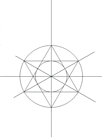How to draw a Shield of Magen David template.