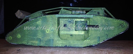 How to paint a model WWI landship