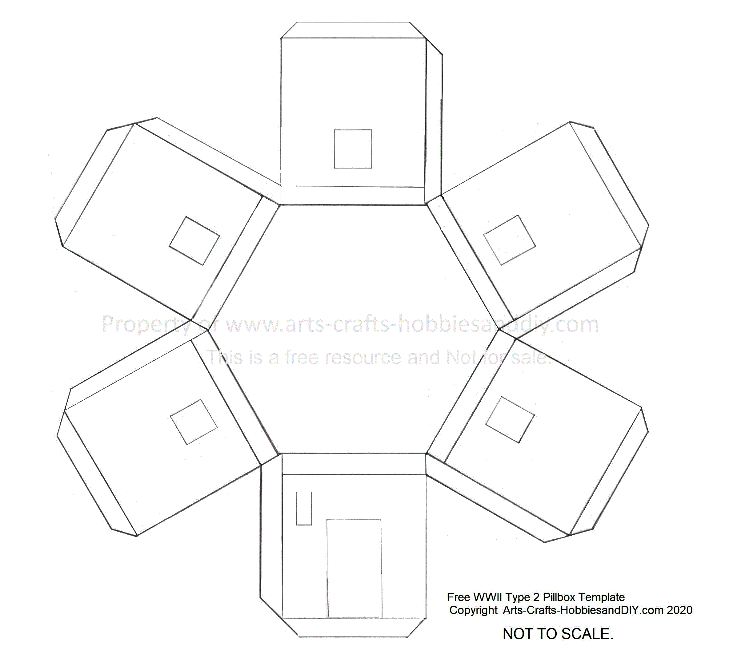 Free WWII TYpe 22 bunker template