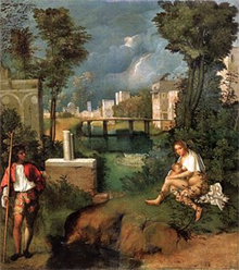art links The Tempest. The Tempest by Giorgione