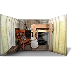 WW2 Anderson Shelter Scene Free Standing Role Play Scene Setter - Backdrop or Table Top (120 x 240 cm)