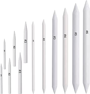 FEBSNOW 12 Pcs Blending Stump and Tortillions, Paper Art Blenders, Art Pencils, Drawing Pencils for Artists Student Sketch Drawing Tools, Drawing Supplies.