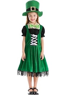 Girls Irish Leprechaun, St Patricks day Childrens-Halloween costume