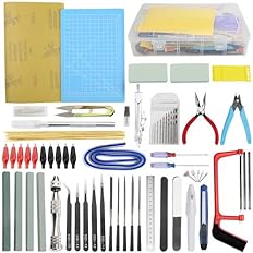 62 PCS Gundam Model Tools Kit Modeler Basic Tools Hobby Building Tools Kit for Buildings Cars Airplanes Model Assemble Building Repairing and Fixing