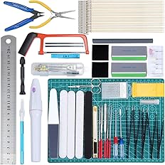 WiMas 64PCS Gundam Model Tools Kit, Building Craft Set, Model Basic Tools for Basic Model Building Repairing and Fixing